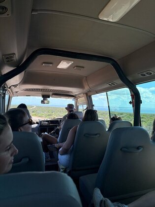 On the bus, chat, laugh and enjoy the view