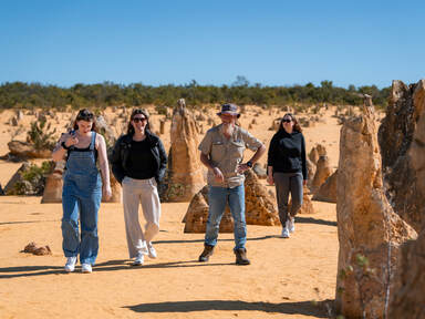 The Pinnacles Red Earth Safaris Western Australia Perth to Exmouth Backpacker Tours